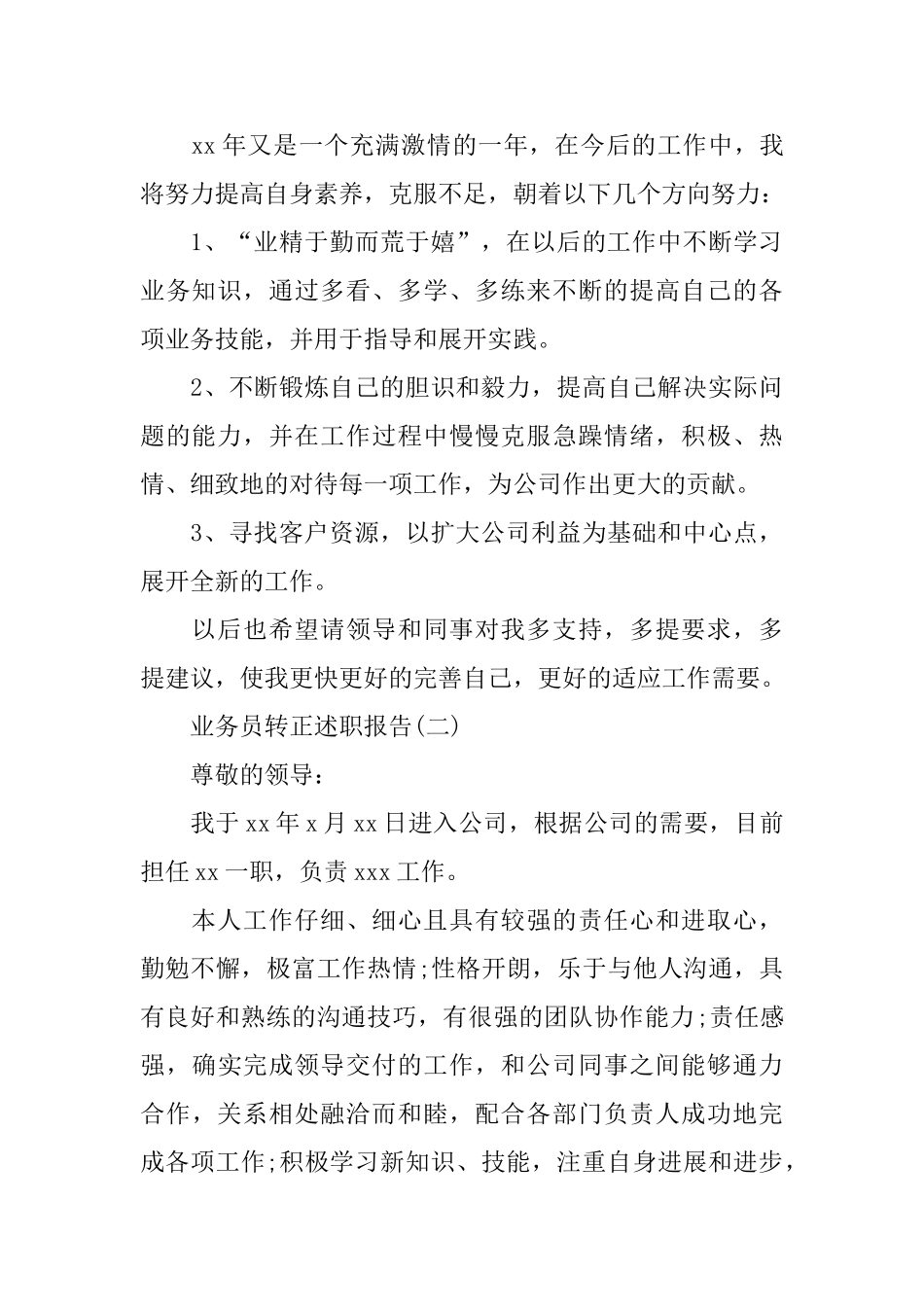 业务员转正述职报告范文_第3页