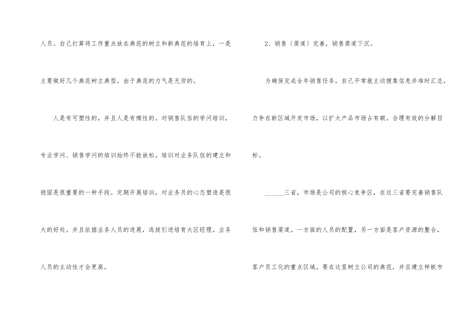 业务员销售个人工作计划_第2页