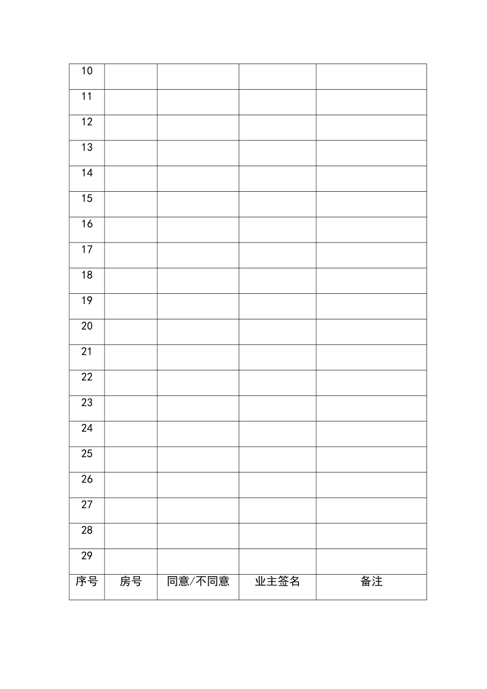 东风小区安装门禁系统业主意见征询表_第2页