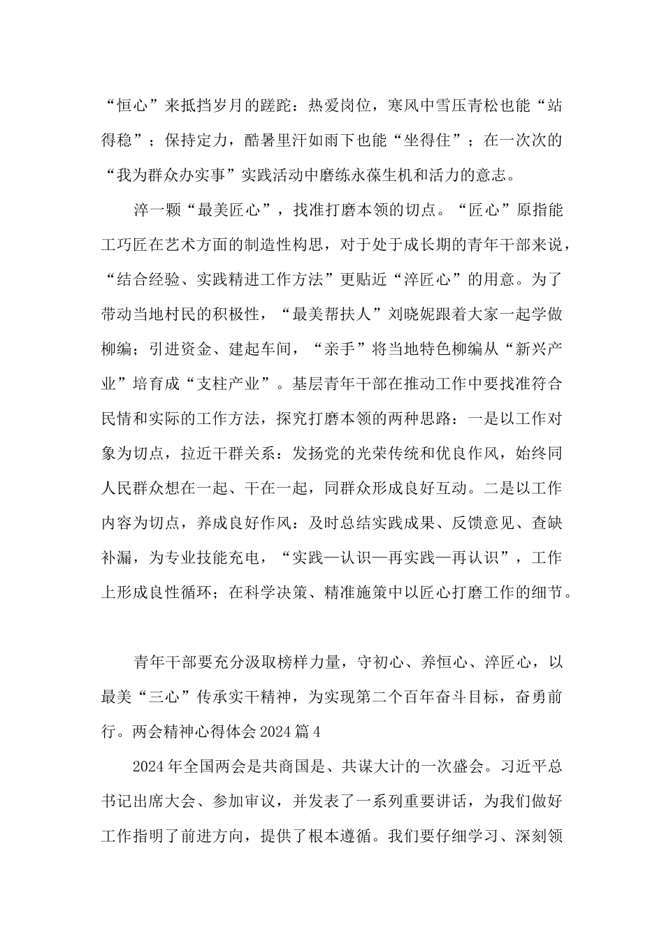 两会精神心得体会20247篇_第3页