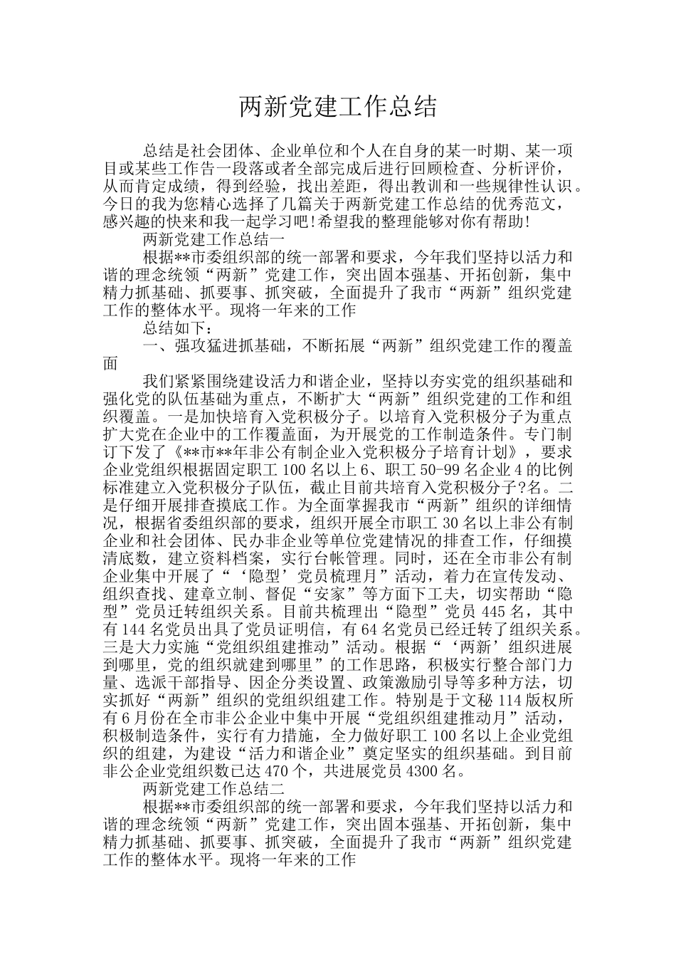 两新党建工作总结_第1页