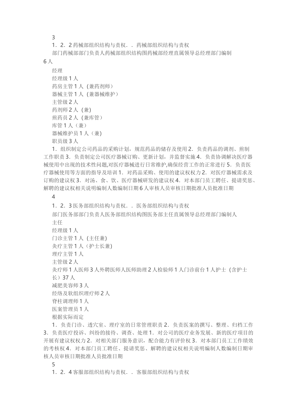 门诊部精细化管理-(内含组织结构图)_第2页