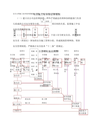 安全文明施工技术组织措施