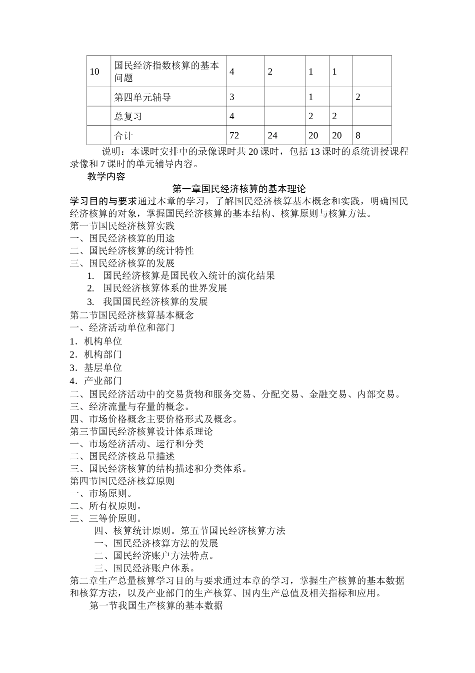 《国民经济核算》教学大纲_第3页