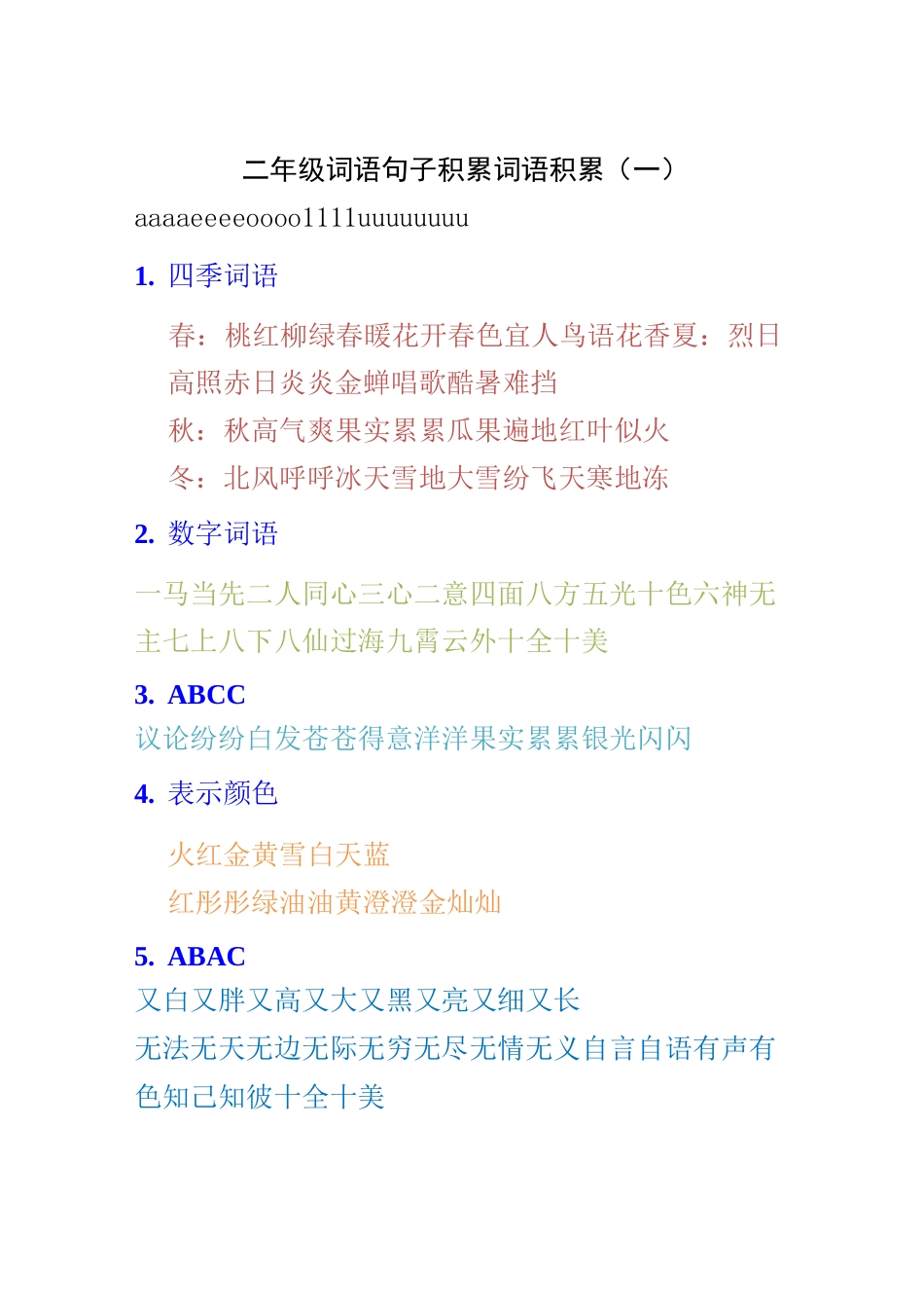 【二年级语文】二年级词语句子积累 (2)_第1页