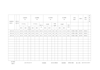 中间压接管压接记录表