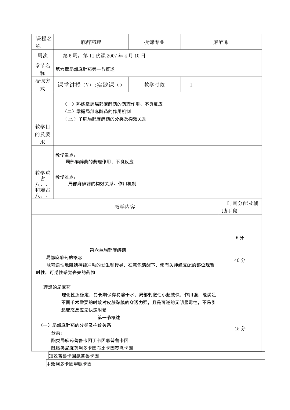 麻醉药理学教案_第2页