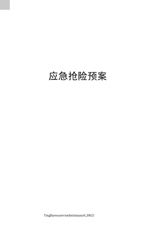 应急抢险预案