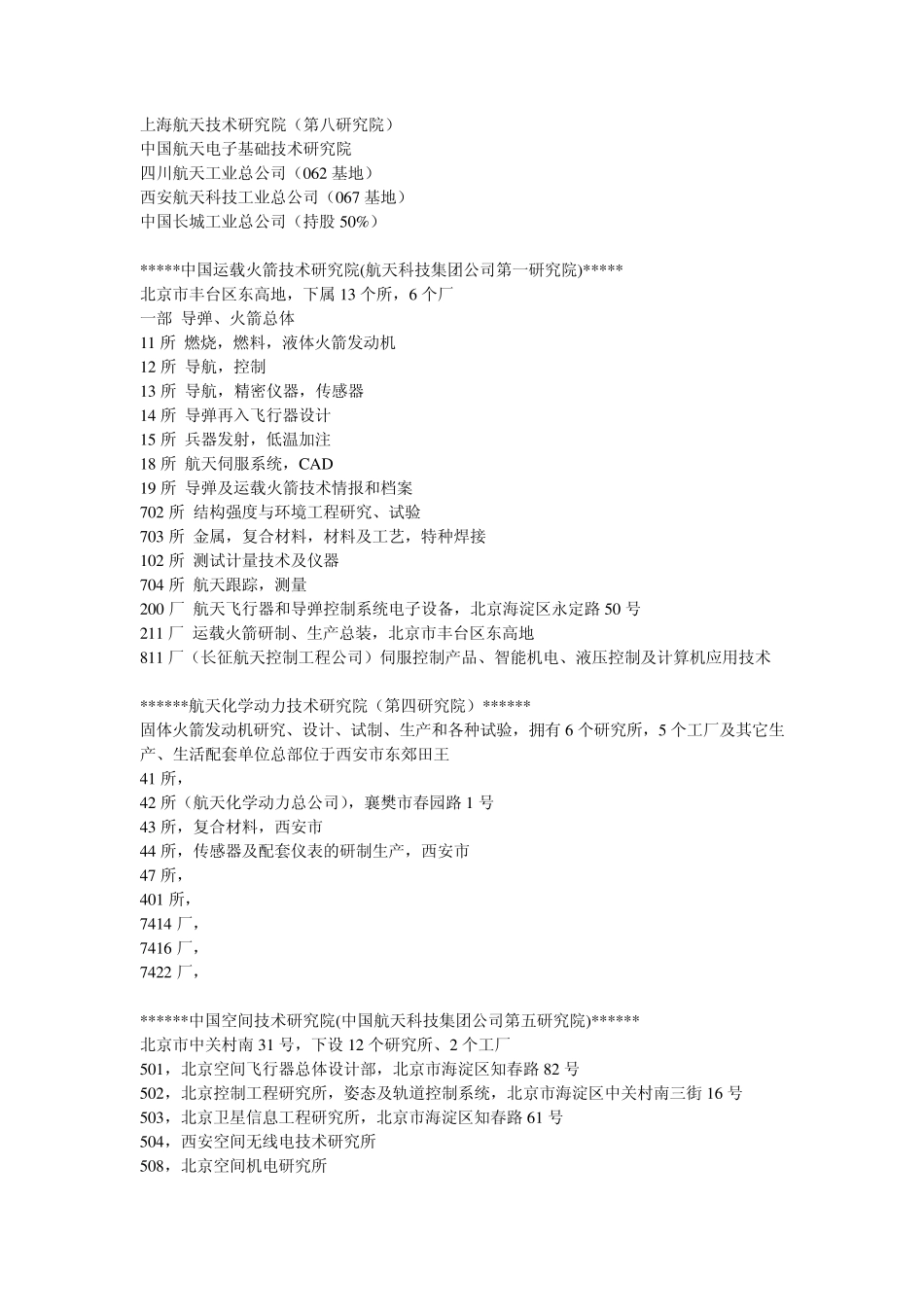 航天里面比较好的一些单位_第2页