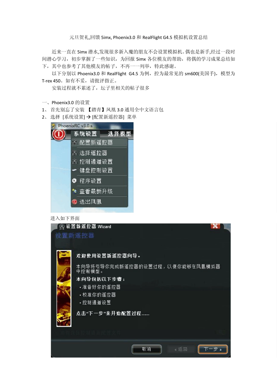 航模模拟器遥控设置_第1页