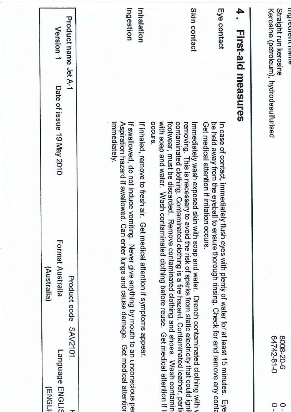 航空煤油MSDS_第1页