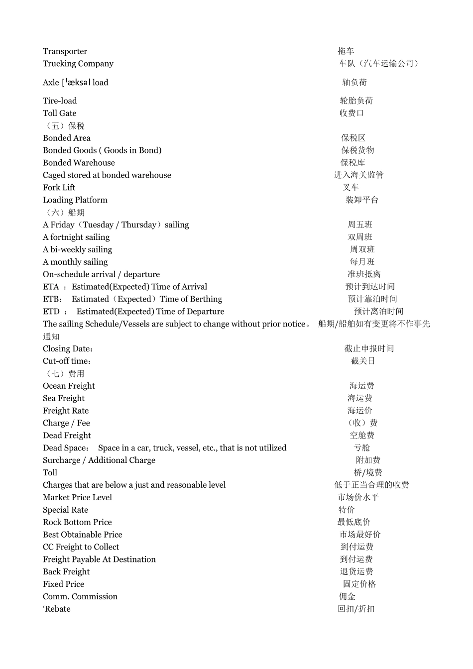 航运英语汇总_第3页