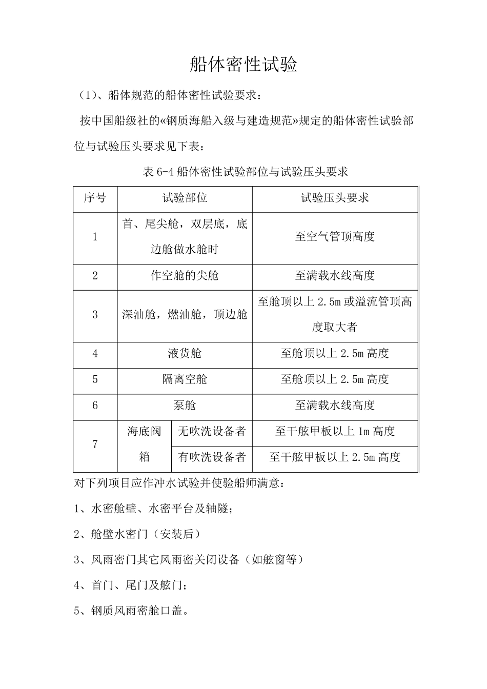 船体密性实验_第1页