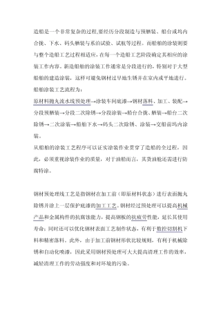 船舶涂装工艺流程