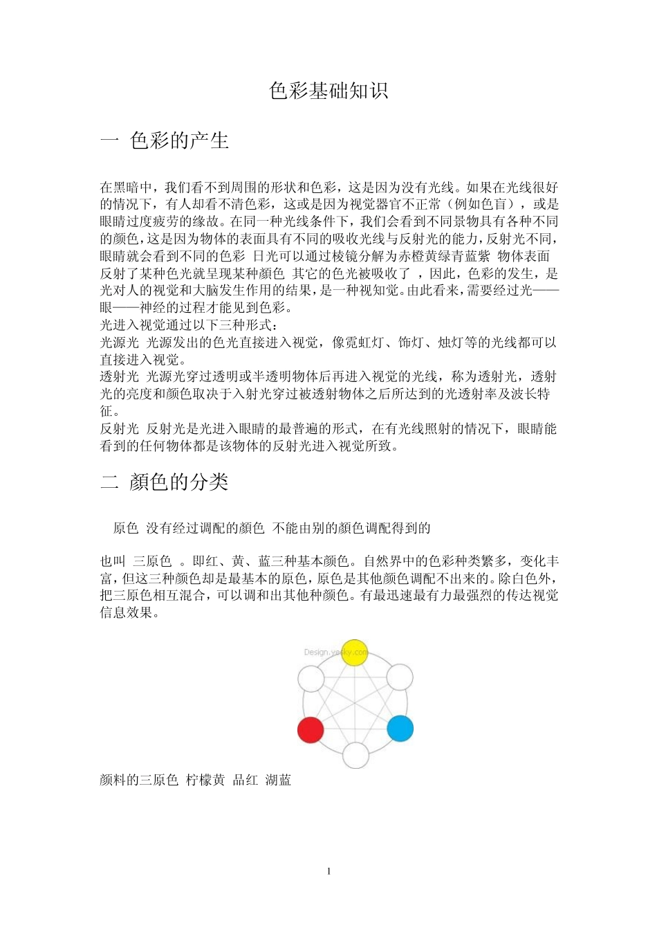 色彩基础知识_第1页