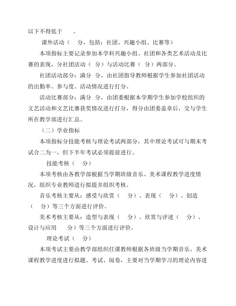 艺术素质测评实施方案_第2页