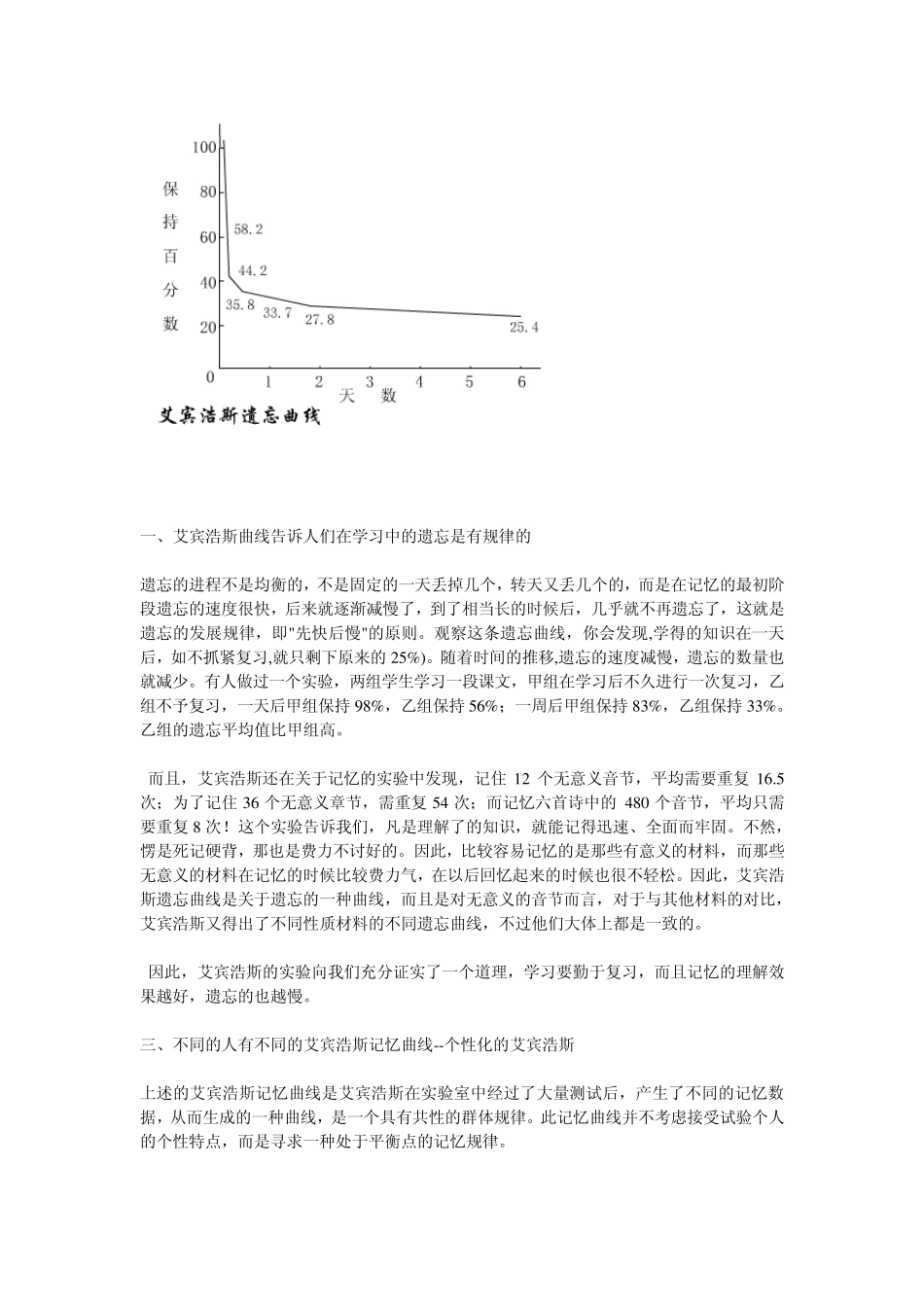 艾宾浩斯记忆曲线法_第3页