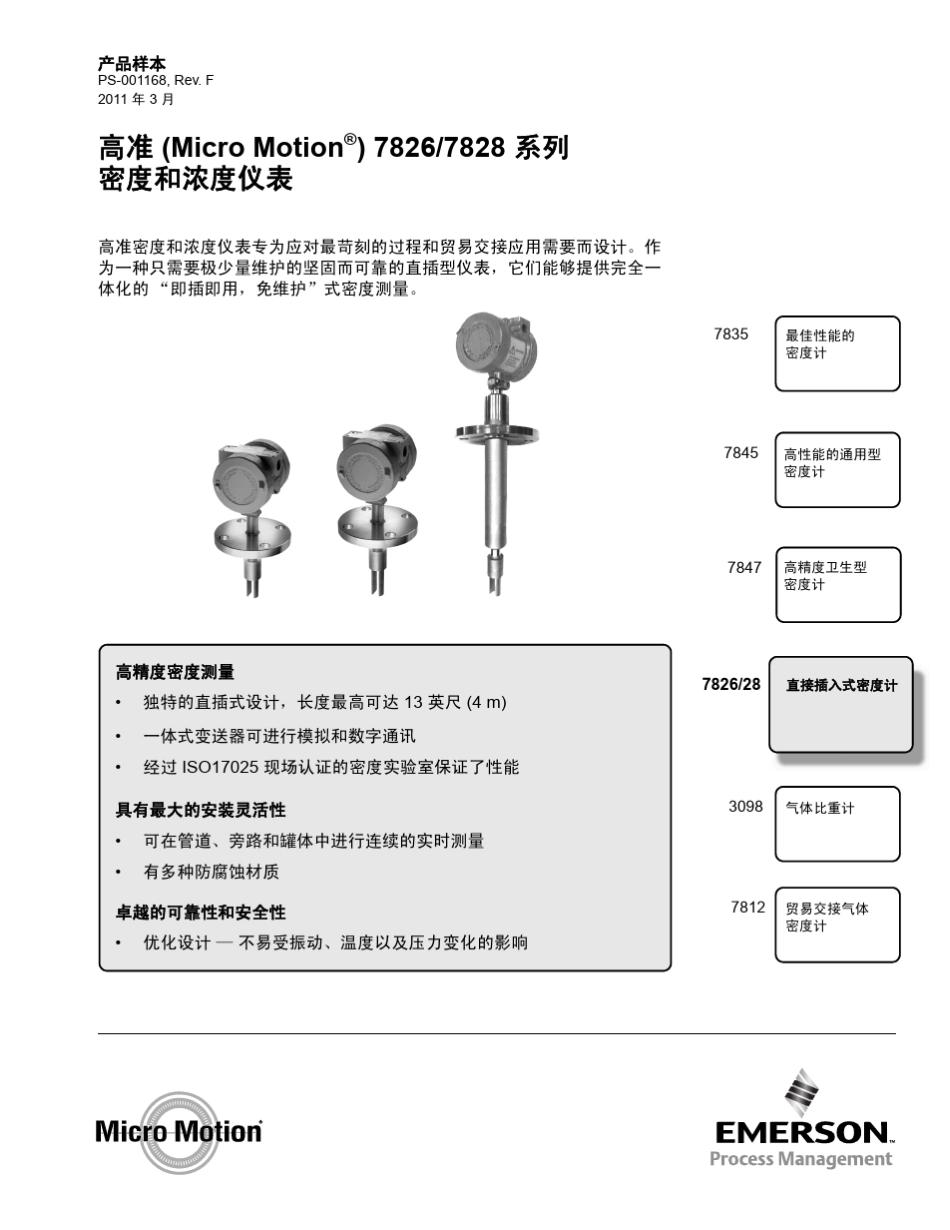 艾默生插入式密度计介绍_第1页
