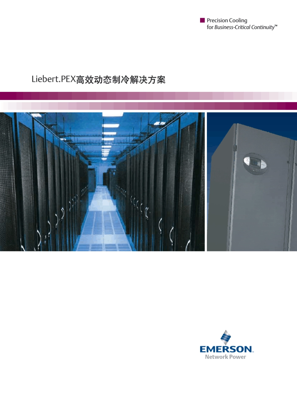 艾默生机房热管理系统Liebert.PEX高效动态制冷解决方案_第1页