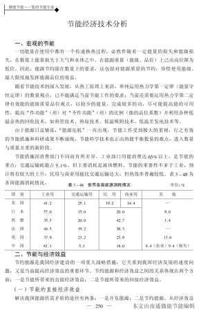 节能经济技术分析