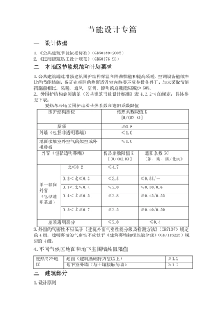 节能设计专篇