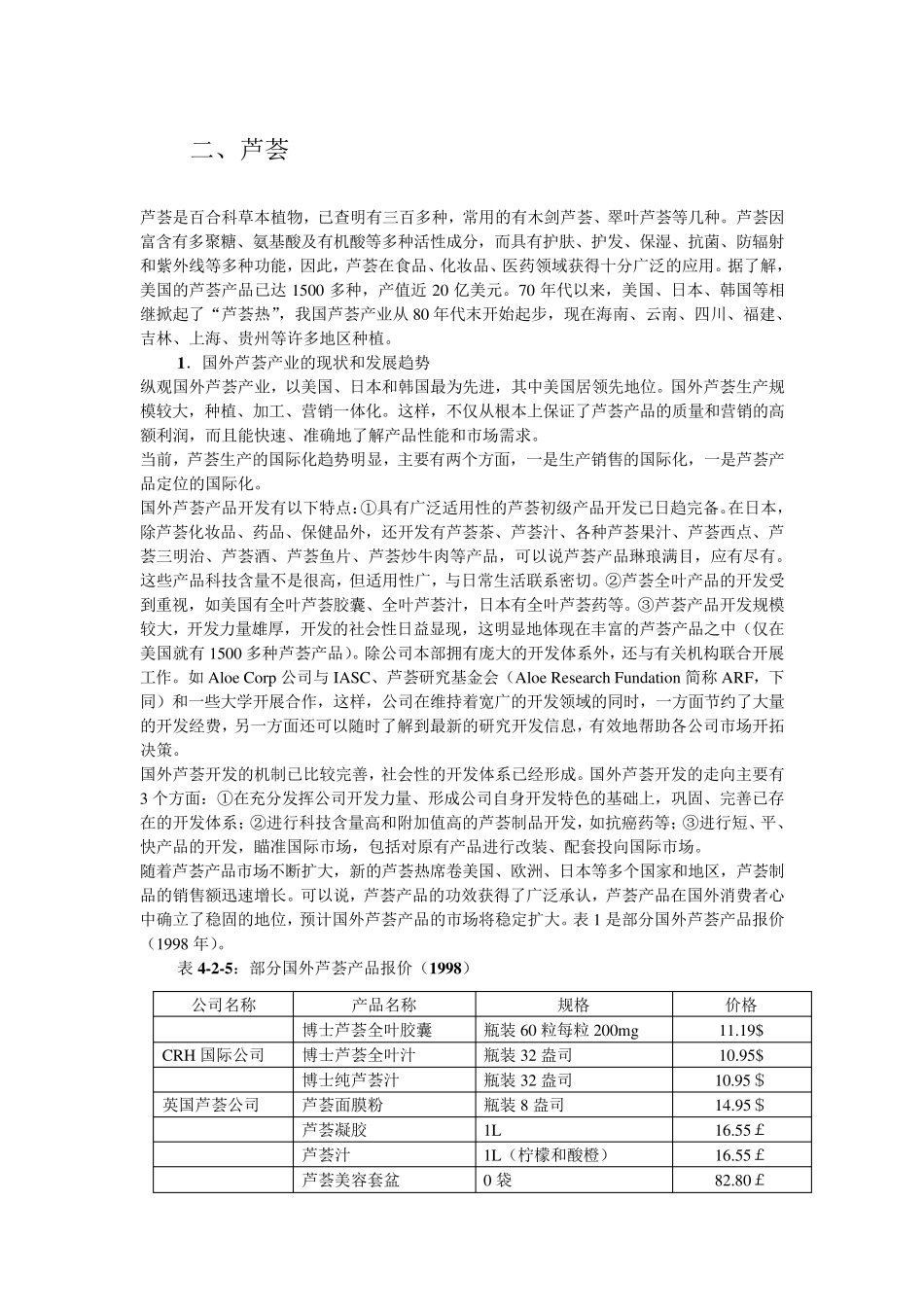 芦荟提取物市场分析_第1页