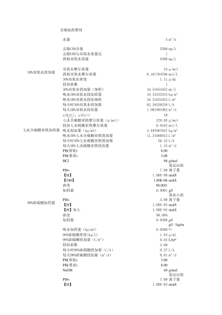 芬顿加药量、化学除磷加药量计算(含公式)