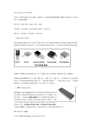芯片封装类型图鉴[PCB]