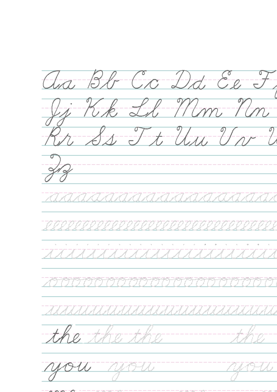 花体英文练习字帖_第1页