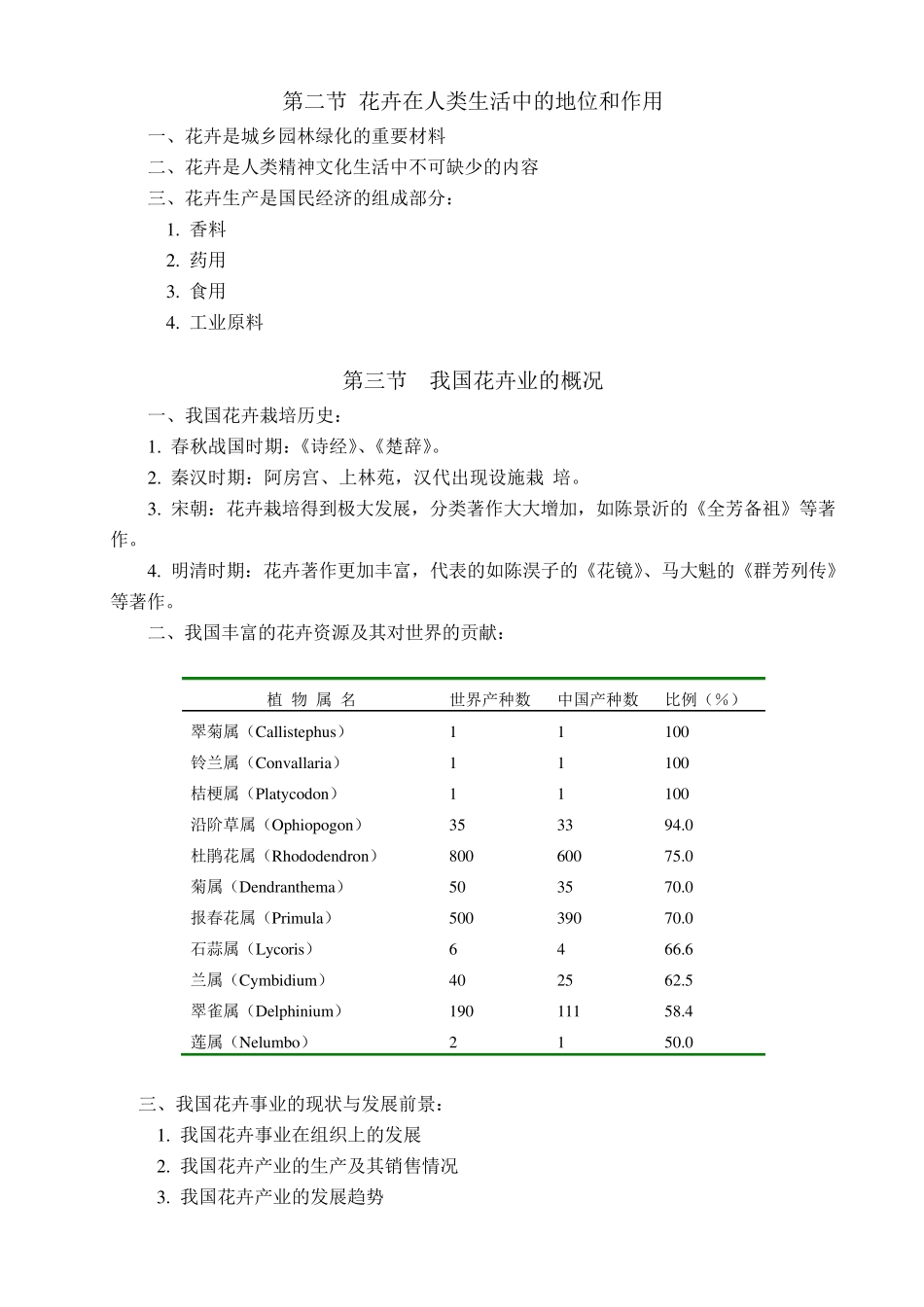 花卉学教案及讲稿_第3页