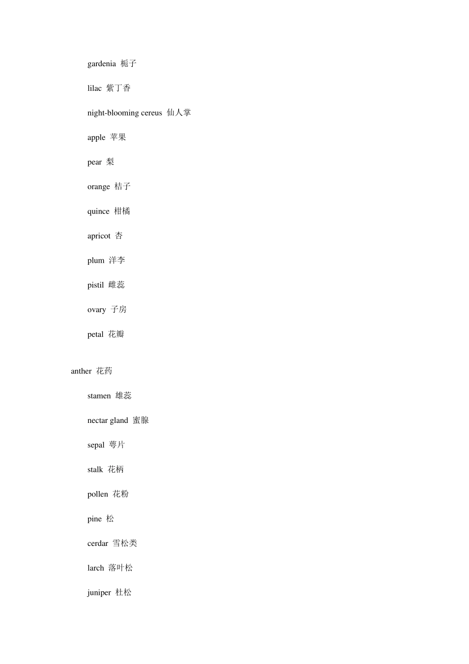 花卉英语词汇_第3页