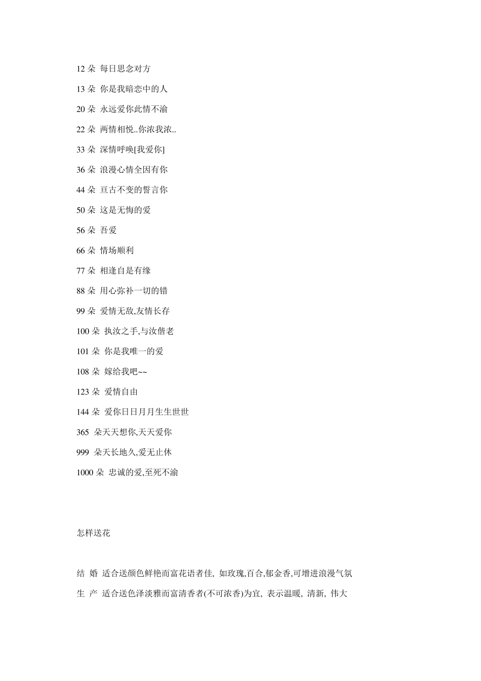 花朵物语→史上最全的花语_第3页