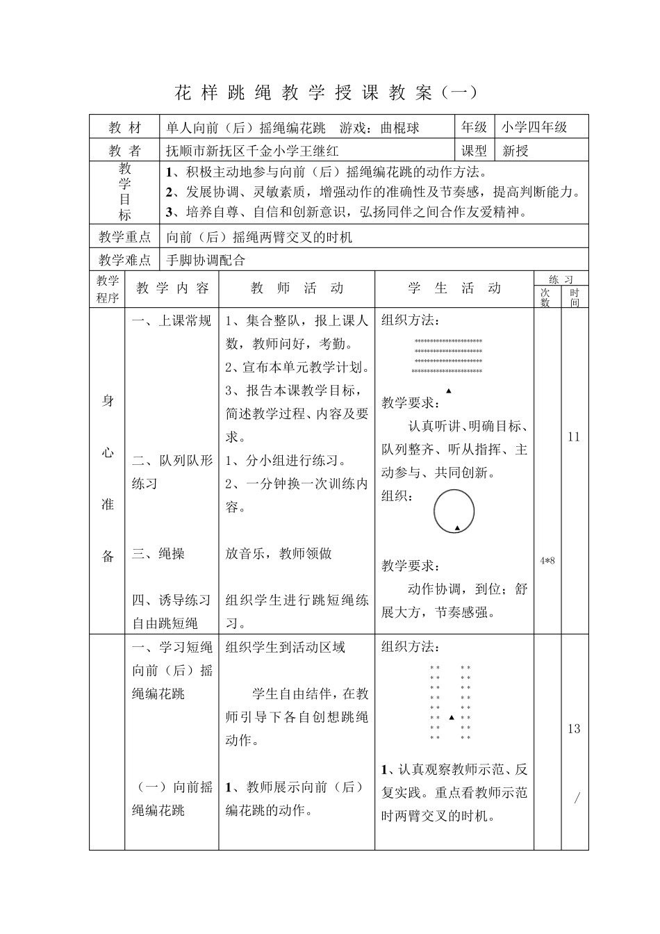 花样跳绳教学授课教_第1页