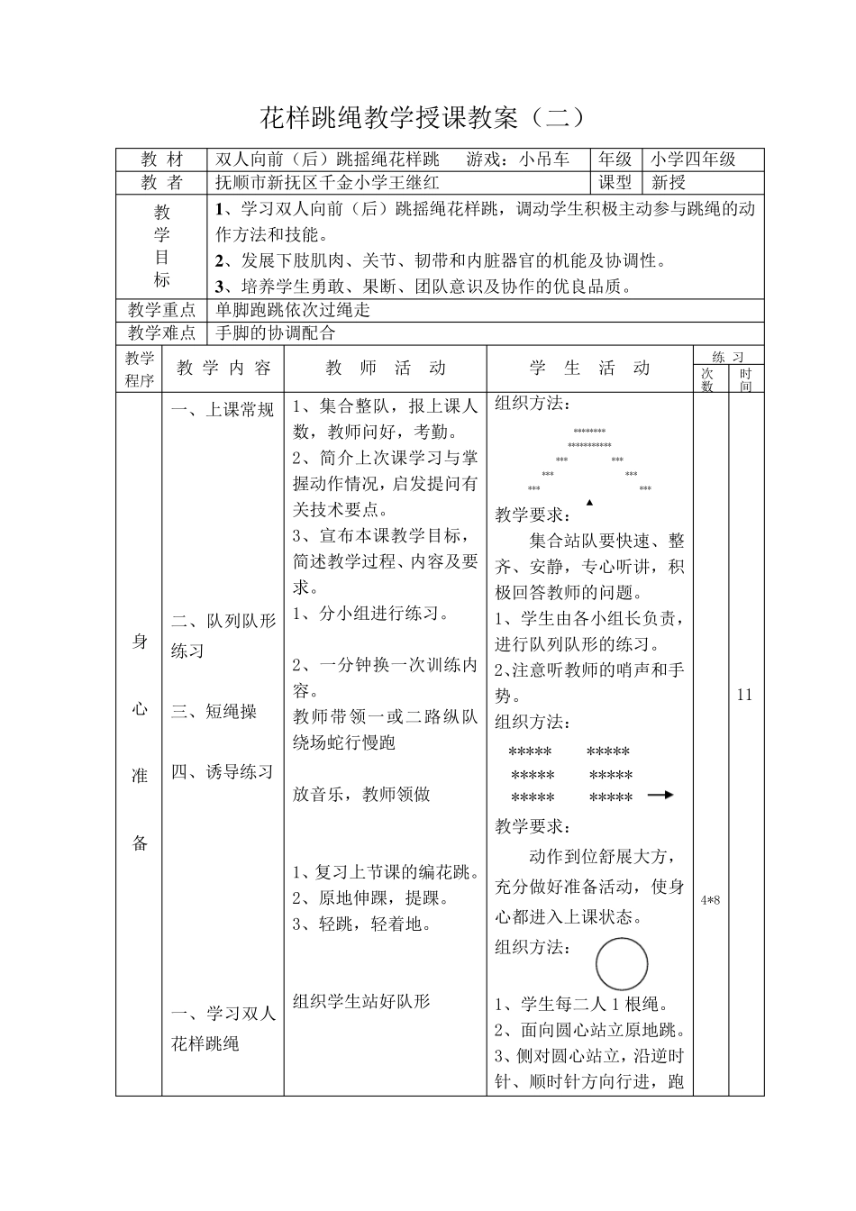 花样跳绳教学授课教_第3页