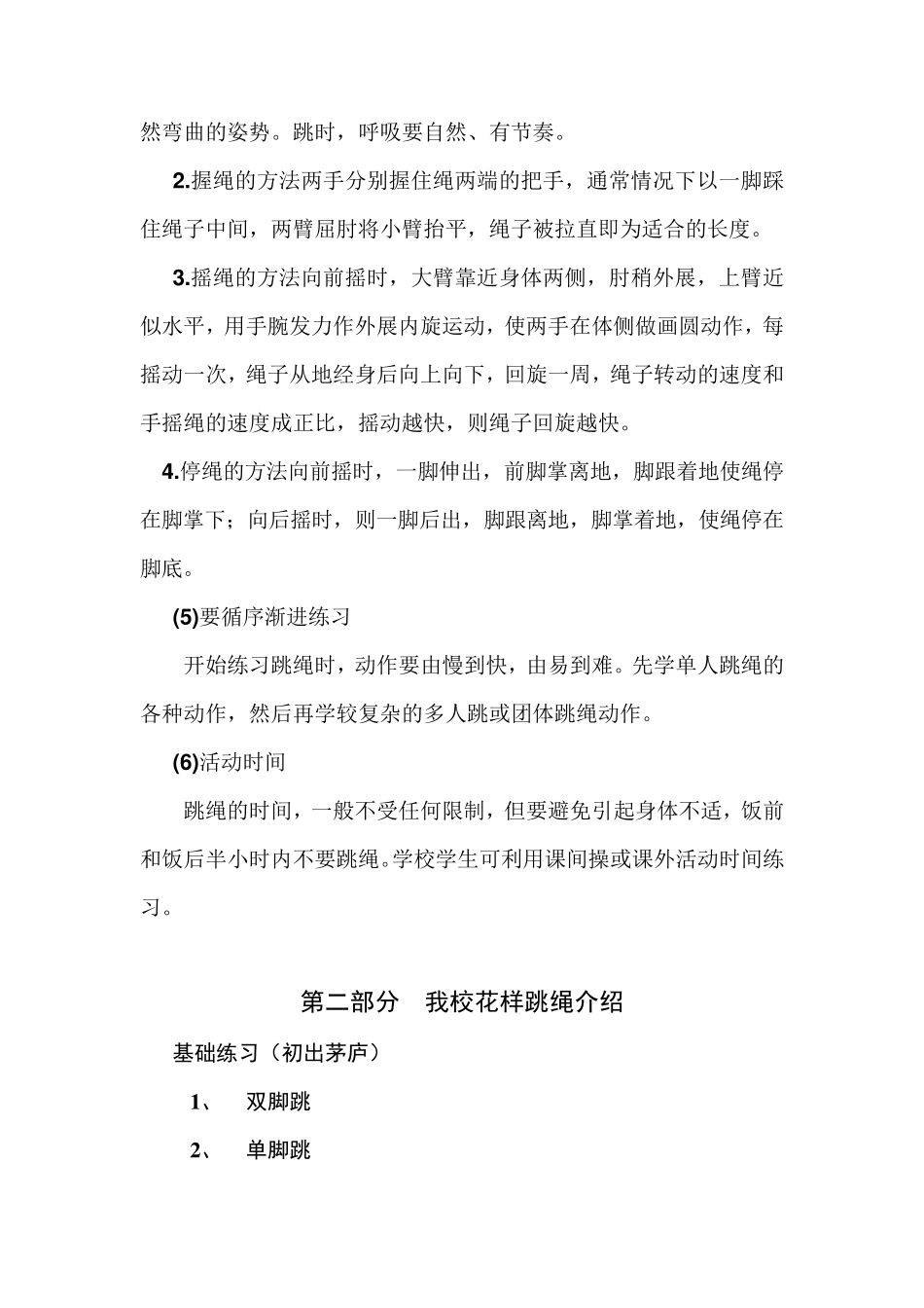 花样跳绳阶段性总结_第2页