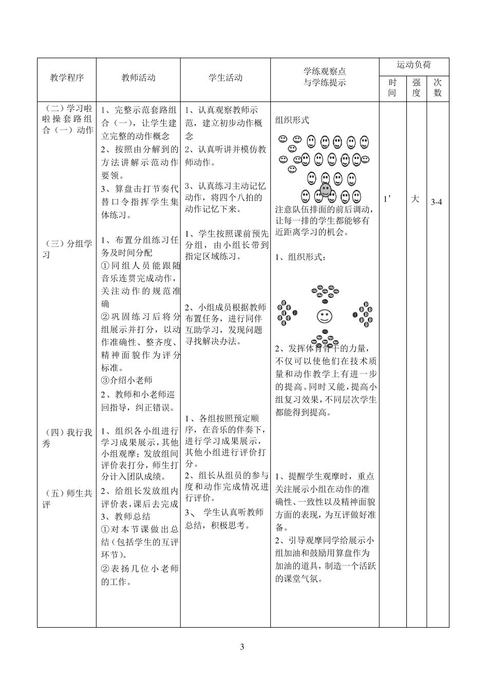 花球啦啦操一个完整教案_第3页
