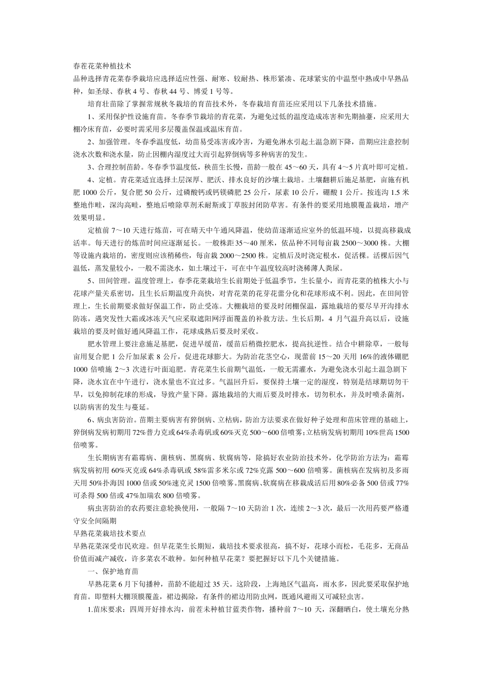 花菜种植技术_第1页