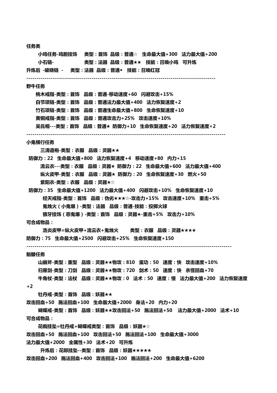 苍云传1.3装备攻略大全_第2页