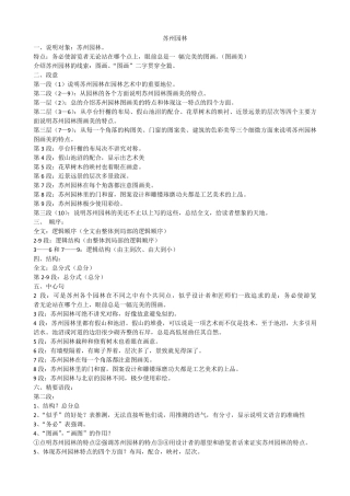 苏州园林练习题汇总