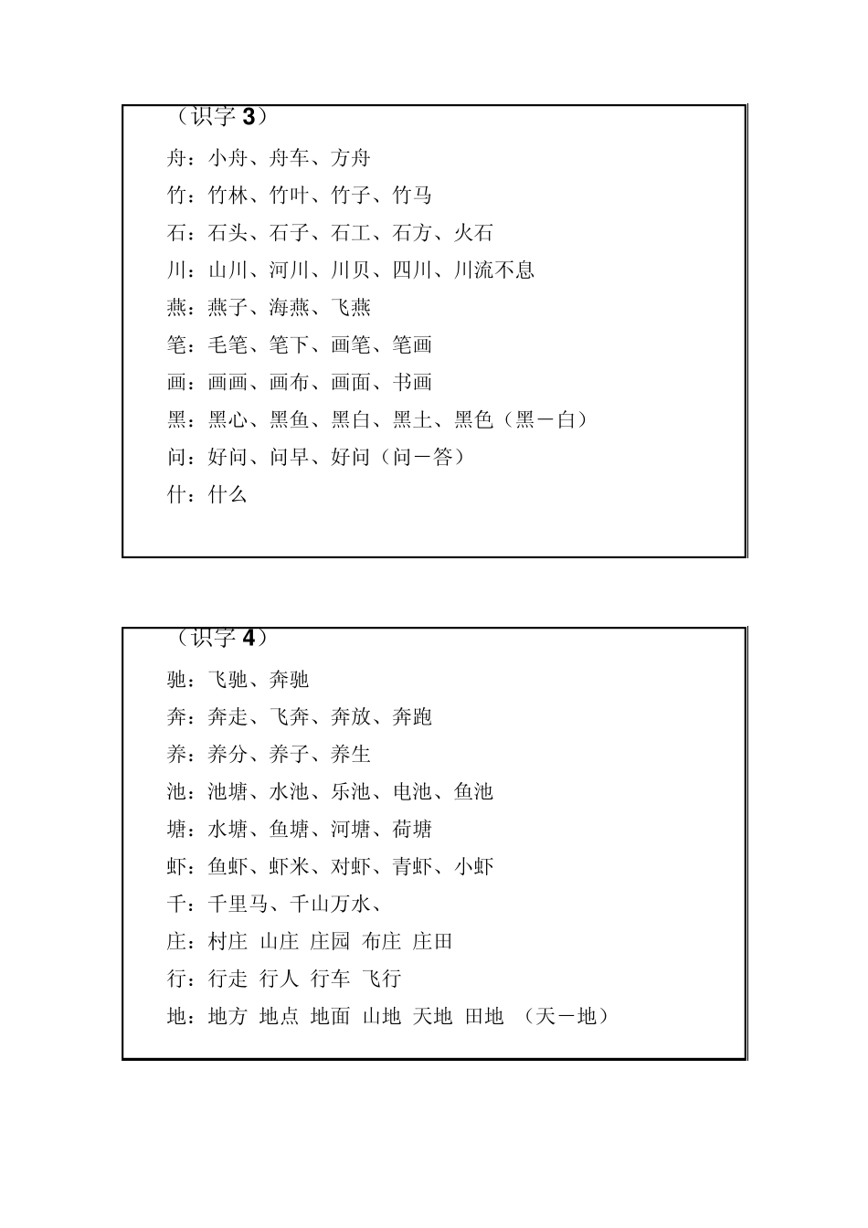 苏教版一年级语文下册扩词_第2页