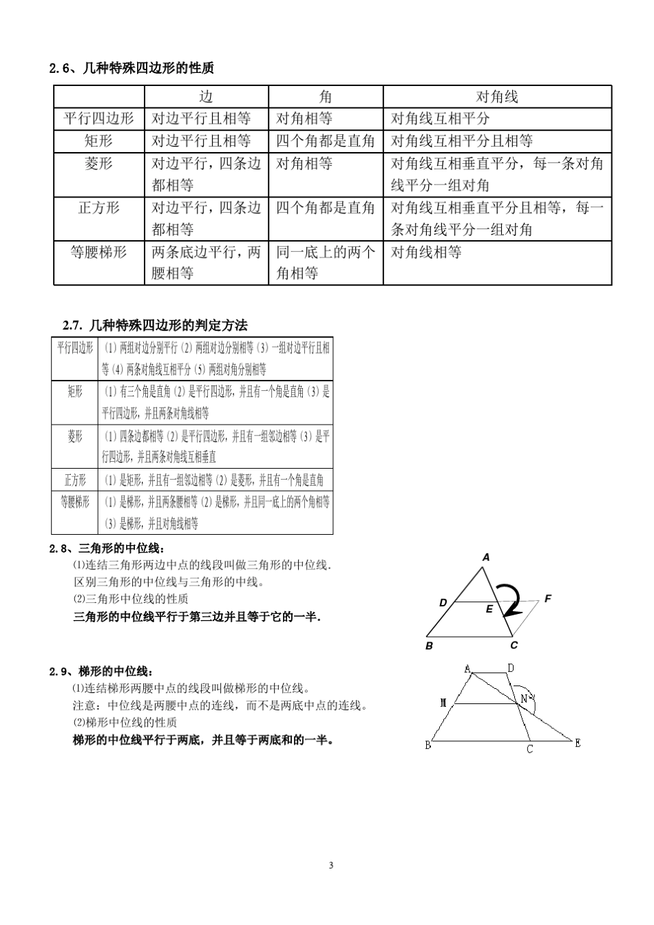 苏教版九年级数学全册知识点总结_第3页