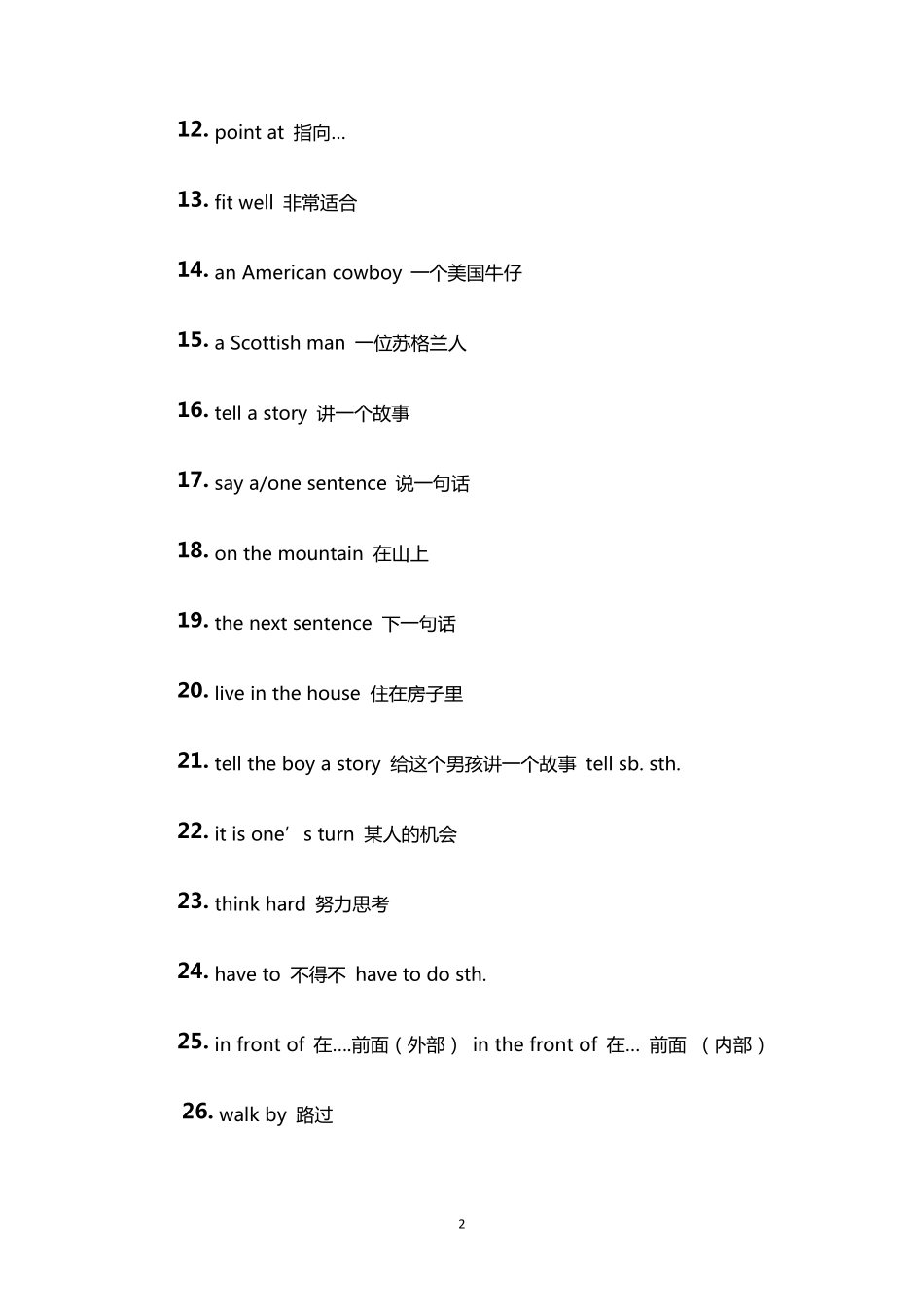苏教版六年级英语上册知识点_第2页