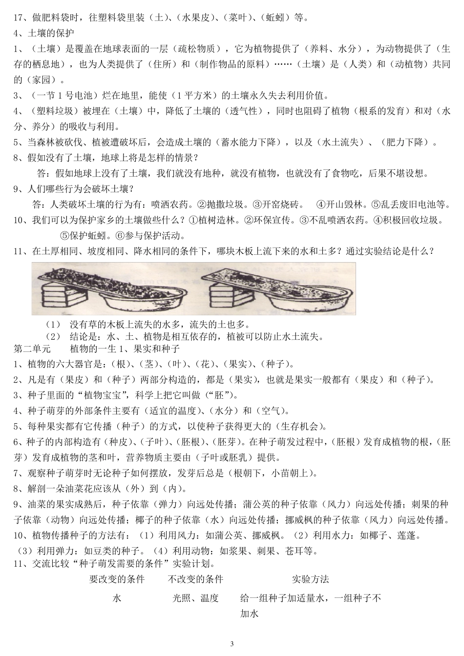 苏教版小学三年级科学下册知识点_第3页
