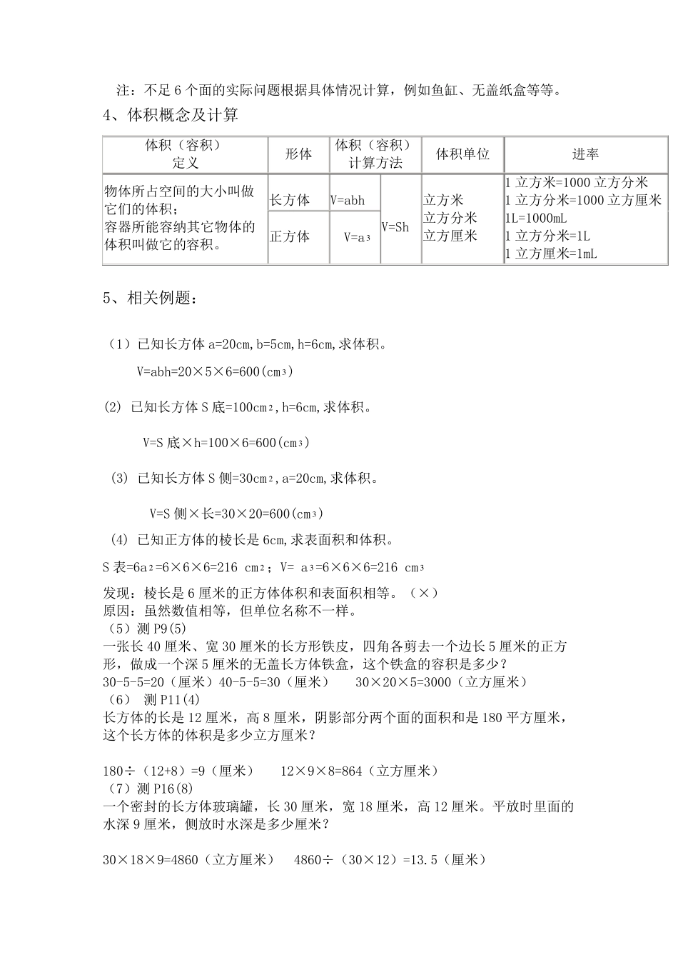 苏教版数学六年级上册各单元知识点整理(重点归纳)_第2页
