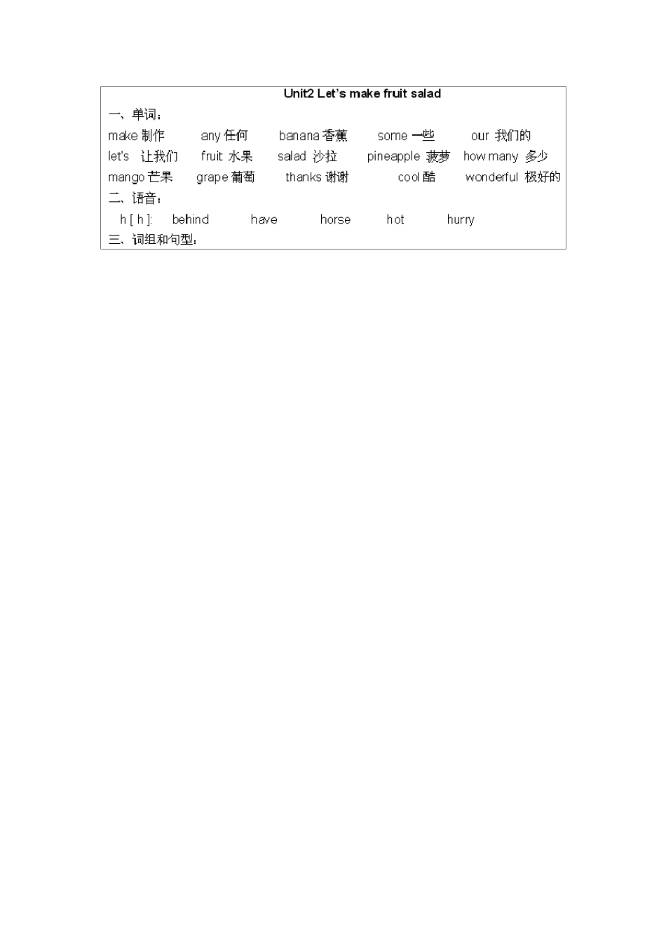 苏教版最新译林版四年级上册4A英语知识点1_第3页