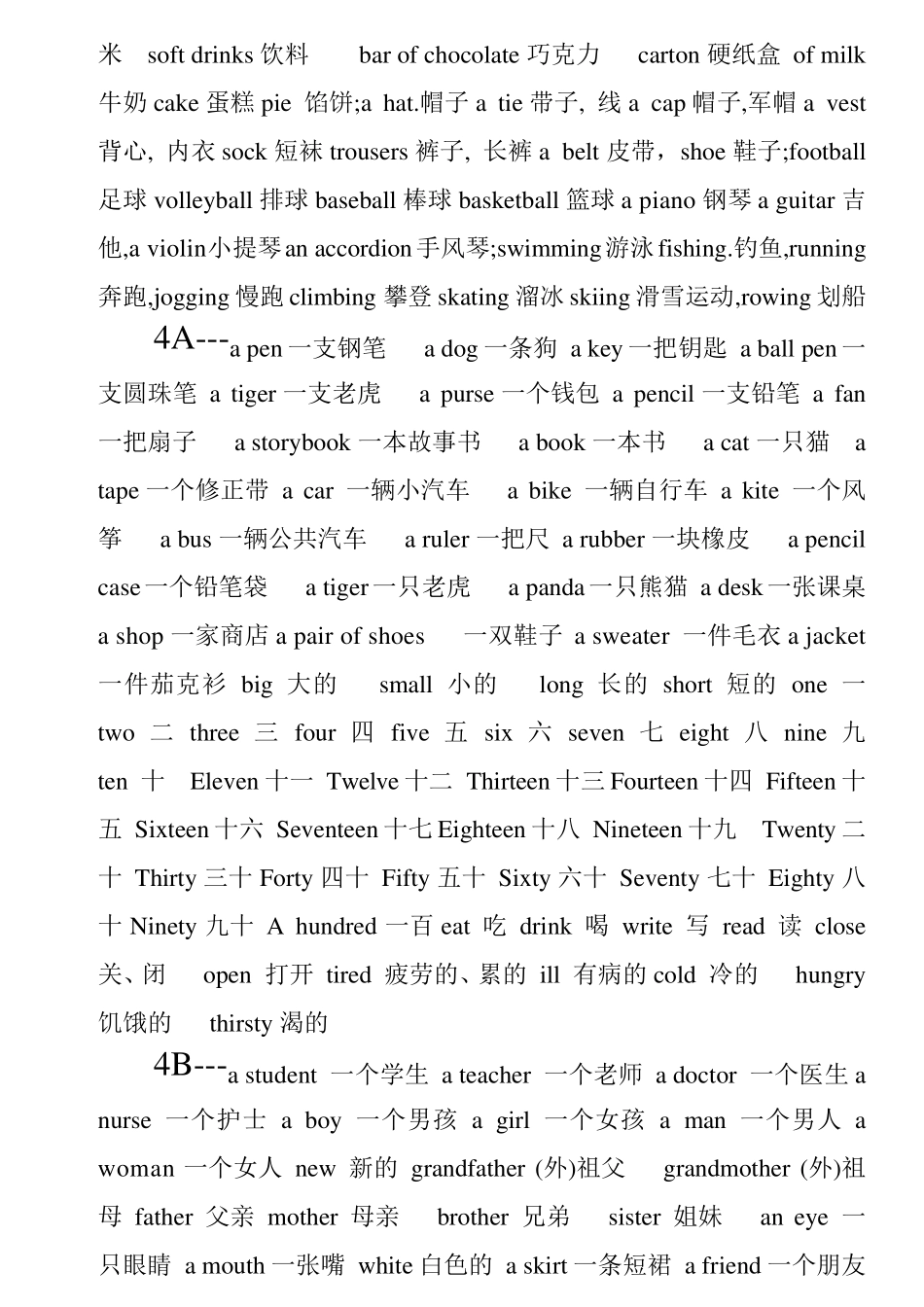 苏教版牛津小学英语词汇汇总_第2页