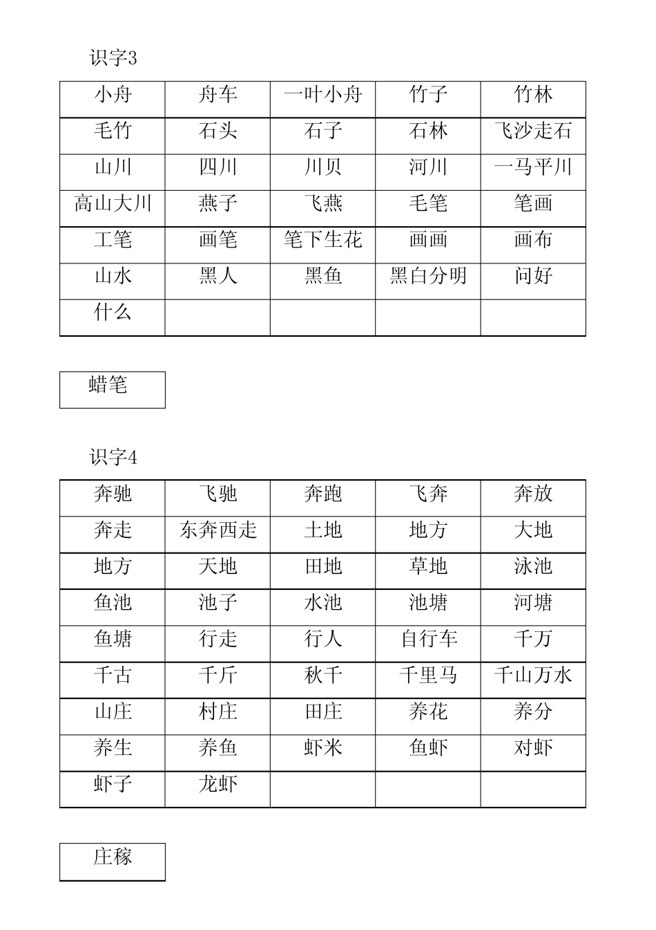 苏教版语文一年级下册词语扩展_第2页