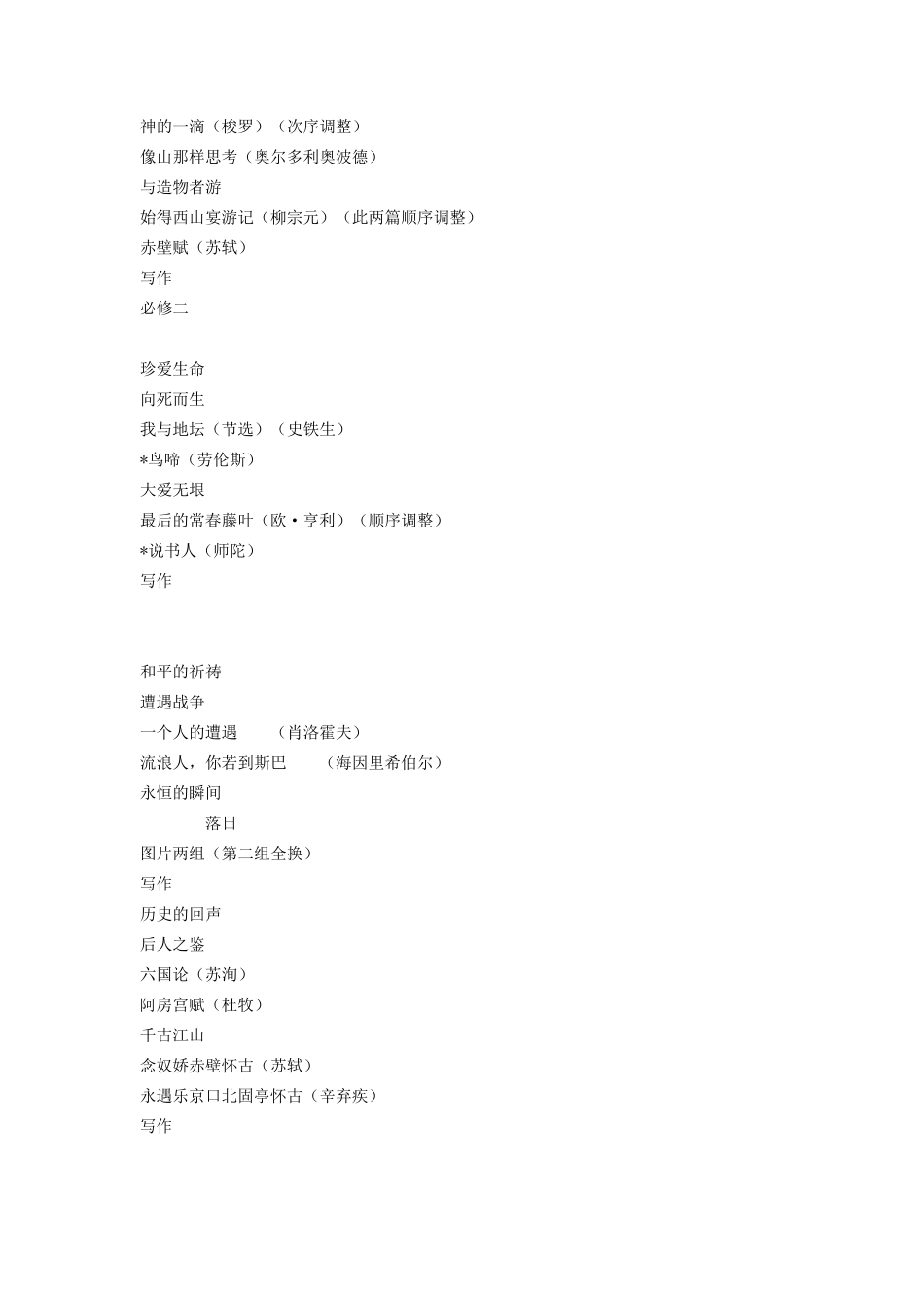 苏教版高中语文书目录必修(15)_第2页