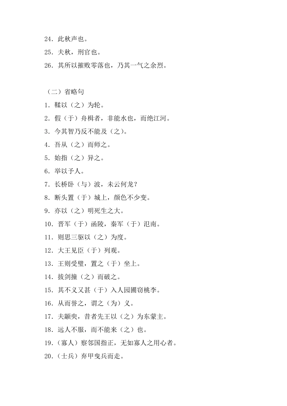 苏教版高中语文文言文必修14特殊句式整理_第2页