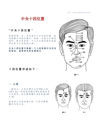 苏民峰面相中央十四位置
